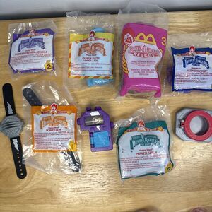 Mighty Morphin Power Rangers 1995 McDonald’s Happy Meal Toys Lot Of 9
